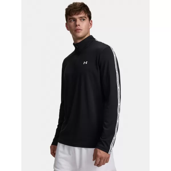  Pánske tričko UNDER ARMOUR UA TECH TAPING 1/2 ZIP 6012357-001 ČIERNA 