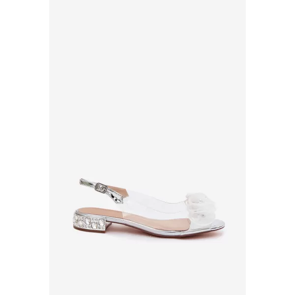  Dámske sandále D&A MR61-9002 SILVER 