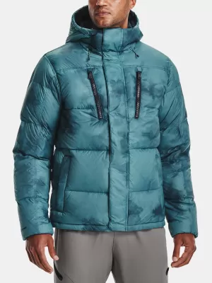 Pánska bunda UNDER ARMOUR UA STORM CGI DOWN PRINTED STORM JKT 1365809-413 MODRÁ