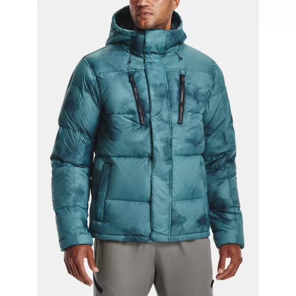  Pánska bunda UNDER ARMOUR UA STORM CGI DOWN PRINTED STORM JKT 1365809-413 MODRÁ 