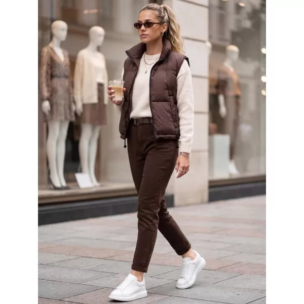  Dámske nohavice DSTREET UY3129 HNEDÁ 