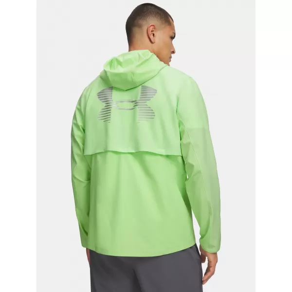  Pánska bunda UNDER ARMOUR VELOCITI PRO STORM JACKET 6005897-712 ZELENÁ 