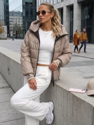 Dámska bunda DSTREET TY5762 BÉŽOVÁ