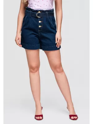 Dámske kraťasy OMBRE OW-ST-E0011 DARK DENIM