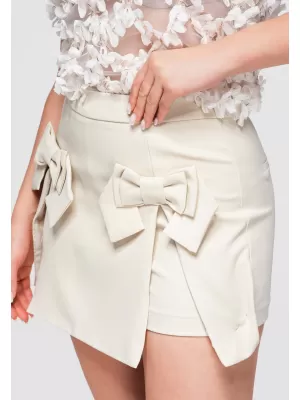 Dámske kraťasy OMBRE OW-ST-E0013 BEIGE