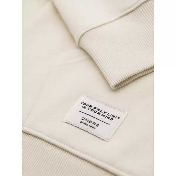  Pánska mikina OMBRE OM-SSBZ-0272 CREAM 