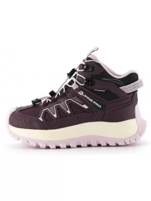 Detské outdoorové topánky ALPINE PRO ATEGO MAUVE WINE