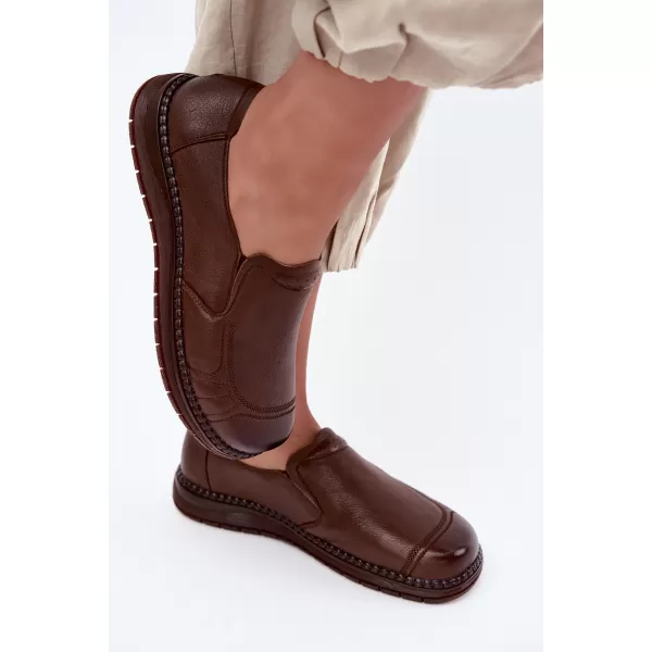  Dámske poltopánky VINCEZA 107241 BROWN 