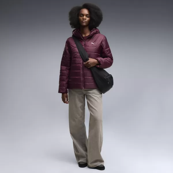  Dámska bunda PUMA ESS HOODED PADDED JACKET 68523124 RUBY NOIR 