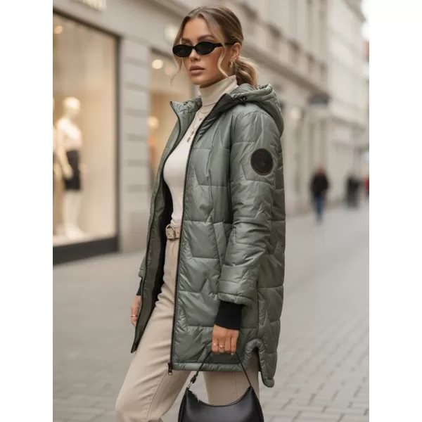  Dámska bunda DSTREET TY5789 ZELENÁ 