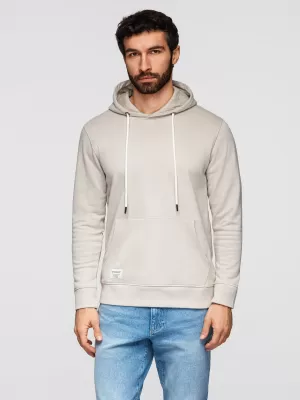 Pánska mikina OMBRE OM-SSBN-0270 LIGHT BEIGE