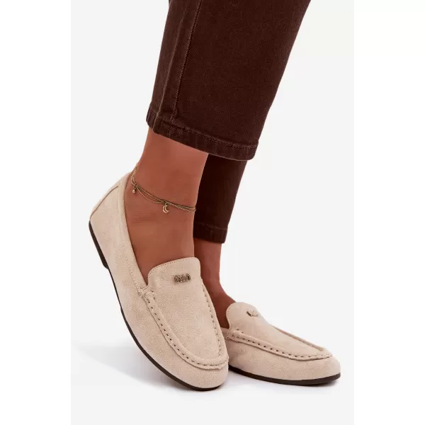  Dámske mokasíny BOTO QQ-273 BEIGE 