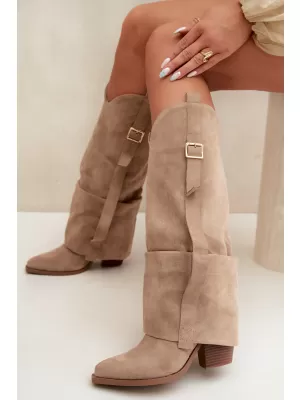 Dámske čižmy BOTO 7699A KHAKI