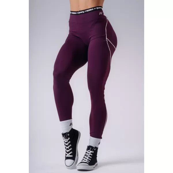  Dámske legíny NEBBIA OLYMPIA HIGH-WAIST 935 BORDO 
