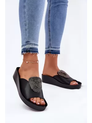 Dámske šľapky S.BARSKI KV51-028 BLACK