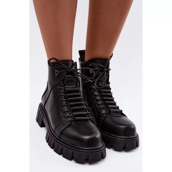  Dámske členkové topánky D&A JC62-1044 BLACK 