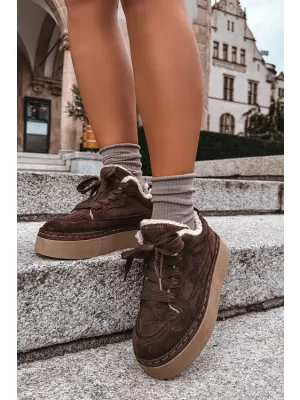 Dámske topánky BIG STAR SHOES UU274188 BROWN/BEIGE SHADOWS