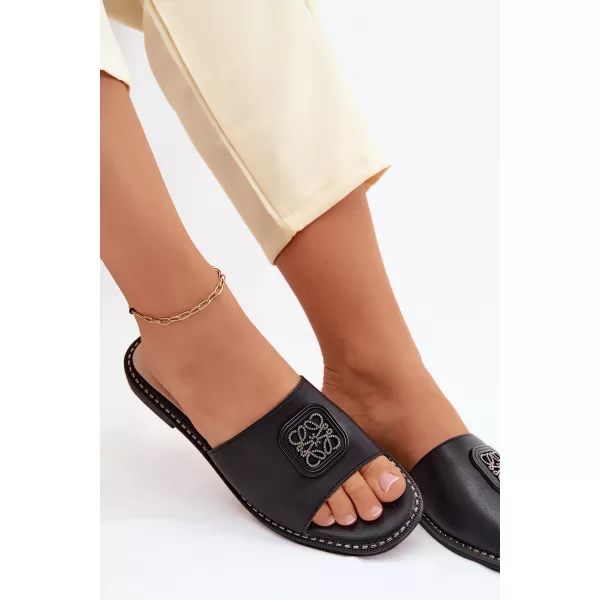  Dámske šľapky S.BARSKI KV61-6019 BLACK 