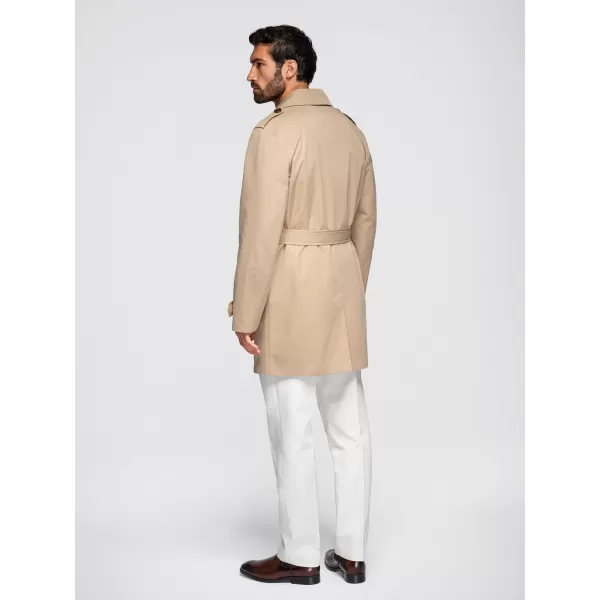  Pánsky kabát OMBRE OM-COLC-0146 BEIGE 