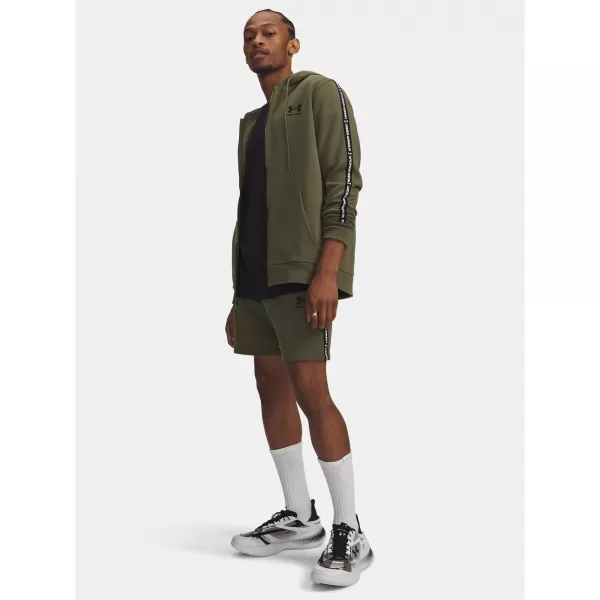  Pánske kraťasy UNDER ARMOUR ICON FLEECE SHORT TAPING 1390299-391 ZELENÁ 