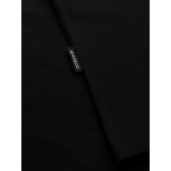  Pánske tričko OMBRE OM-TSBS-0268 BLACK 