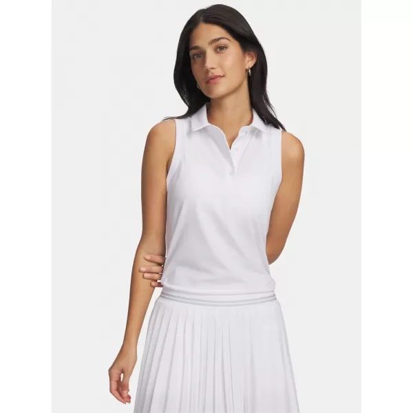  Dámske tielko UNDER ARMOUR UA ARMOURDRY SL POLO 6009804-100 BIELA 