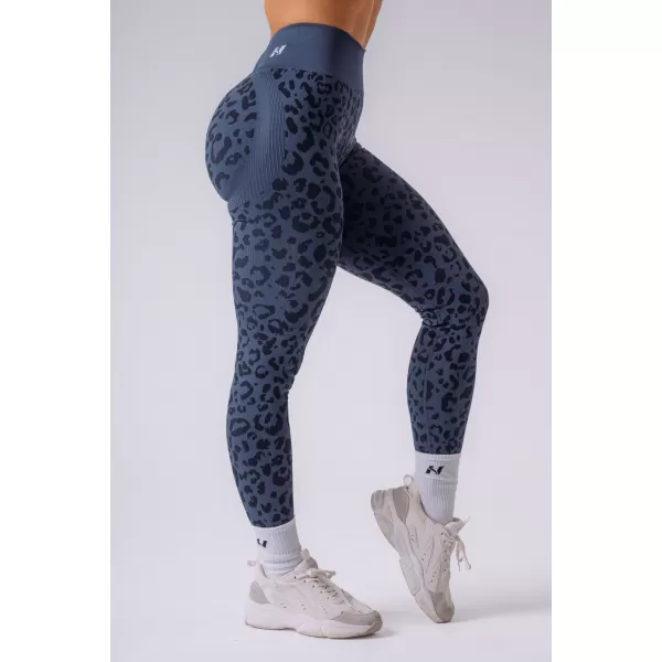  Dámske legíny NEBBIA PRIMAL 849 DARK BLUE LEOPARD 