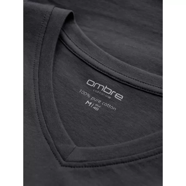  Pánske tričko OMBRE L171 GRAPHITE 
