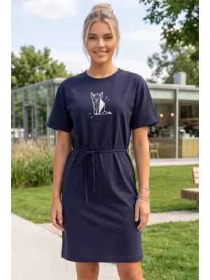 Dámske šaty ALTISPORT ALW091816 NÁMORNÁ MODRÁ