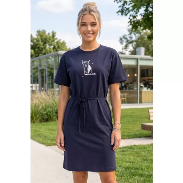  Dámske šaty ALTISPORT ALW091816 NÁMORNÁ MODRÁ 