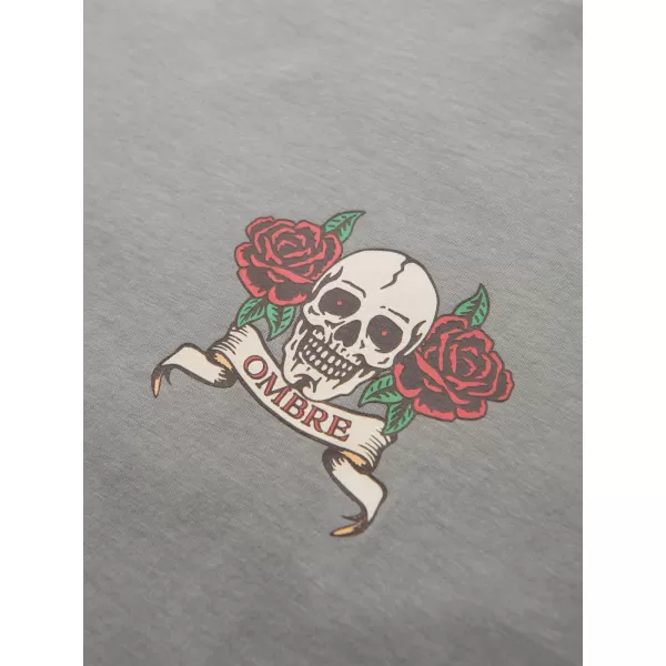  Pánske tričko OMBRE OM-TSPT-0257 GREY 