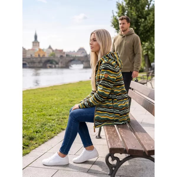  Dámska fleecová mikina ALTISPORT ILANI KHAKI 