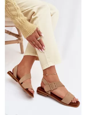 Dámske sandále BIG STAR SHOES TT274491 BEIGE