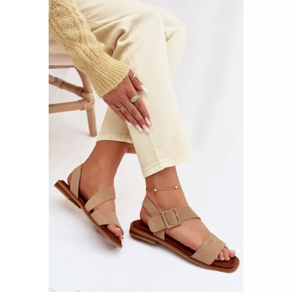  Dámske sandále BIG STAR SHOES TT274491 BEIGE 