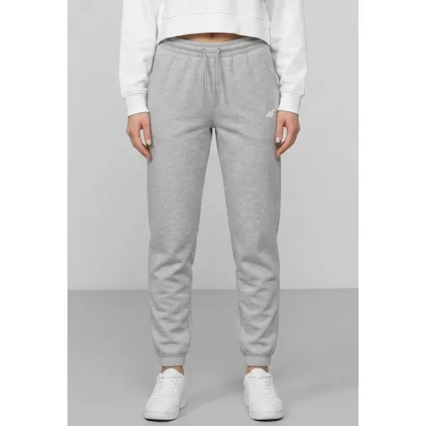  Dámske nohavice 4F WMM00TTROF1658 COLD LIGHT GREY MELANGE 