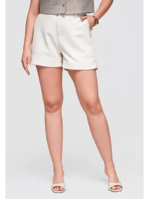 Dámske kraťasy OMBRE OW-ST-E0009 BEIGE