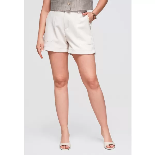  Dámske kraťasy OMBRE OW-ST-E0009 BEIGE 