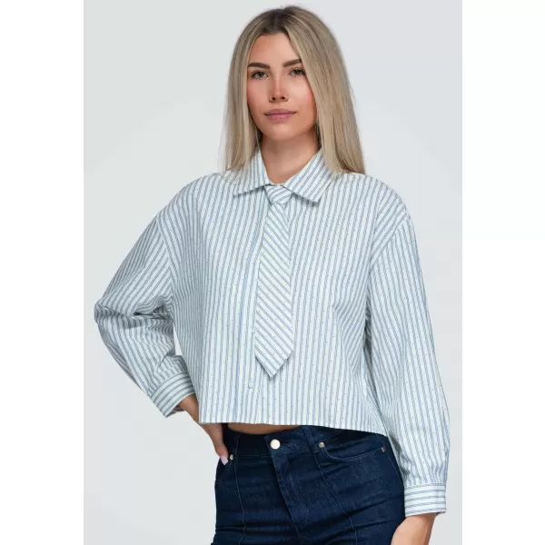  Dámska košeľa OMBRE OW-SH-E0069 BLUE 