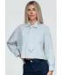 Dámska košeľa OMBRE OW-SH-E0069 BLUE