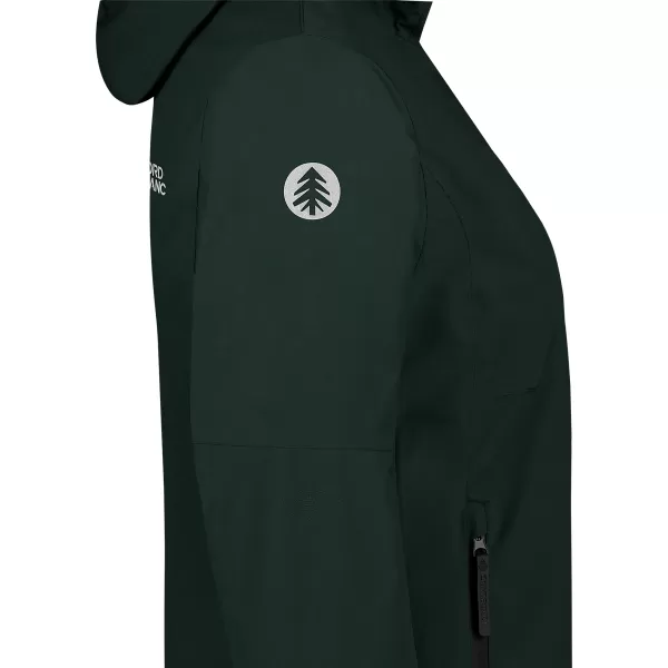  Dámska nepremokavá bunda NORDBLANC BOURNE NBSJL8317 TMAVO ZELENÁ 