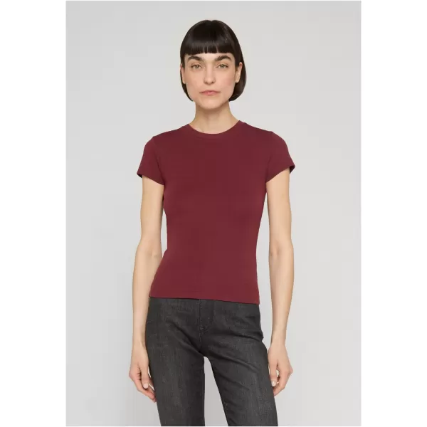 Dámske tričko URBAN CLASSICS TB8569-22408 DARK BRICK RED 