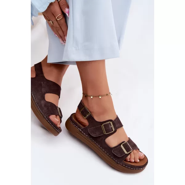  Dámske sandále VINCEZA 79620 CHOCOLATE 
