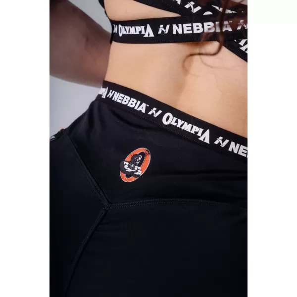  Dámske kraťasy NEBBIA OLYMPIA HIGH-WAIST 937 BLACK 