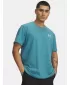 Pánske tričko UNDER ARMOUR M LOGO EMB HEAVYWEIGHT SS 1373997-466 MODRÁ