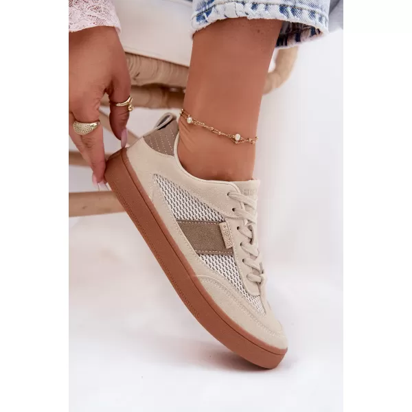  Dámske tenisky BIG STAR SHOES TT274759 BEIGE 