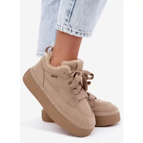  Dámske snehule BIG STAR SHOES UU274187 BEIGE 