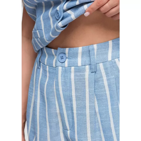  Dámske kraťasy OMBRE OW-ST-E0017 BLUE 