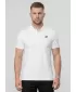 Pánske tričko s golierom 4F WMM00TPTSM0770 WHITE