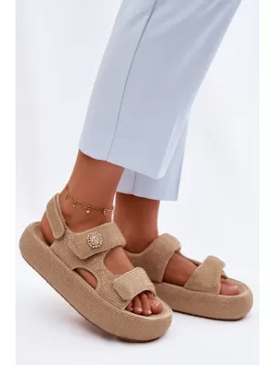 Dámske sandále GOE TT2N4101 BEIGE