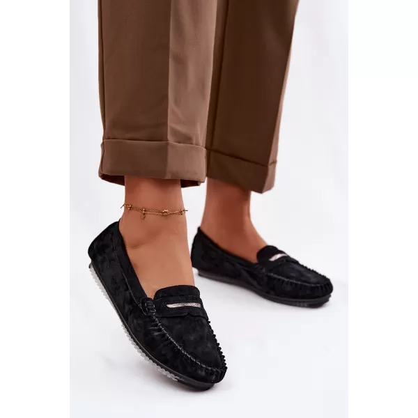  Dámske mokasíny S.BARSKI LR61-7029 BLACK 